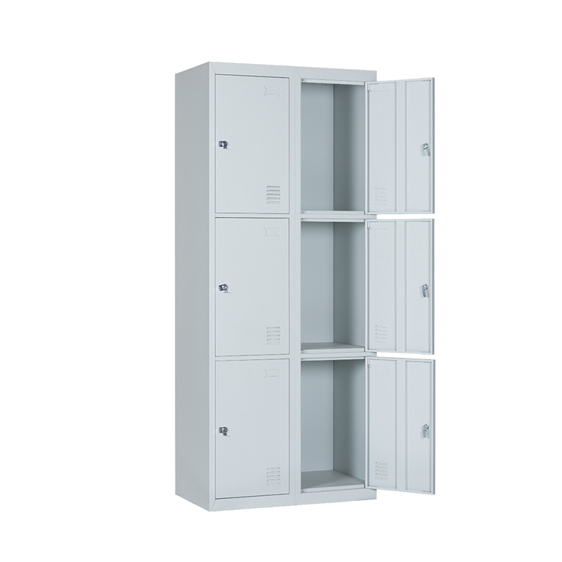 2L-B3 Triple Tiers 6 Doors Metal Locker