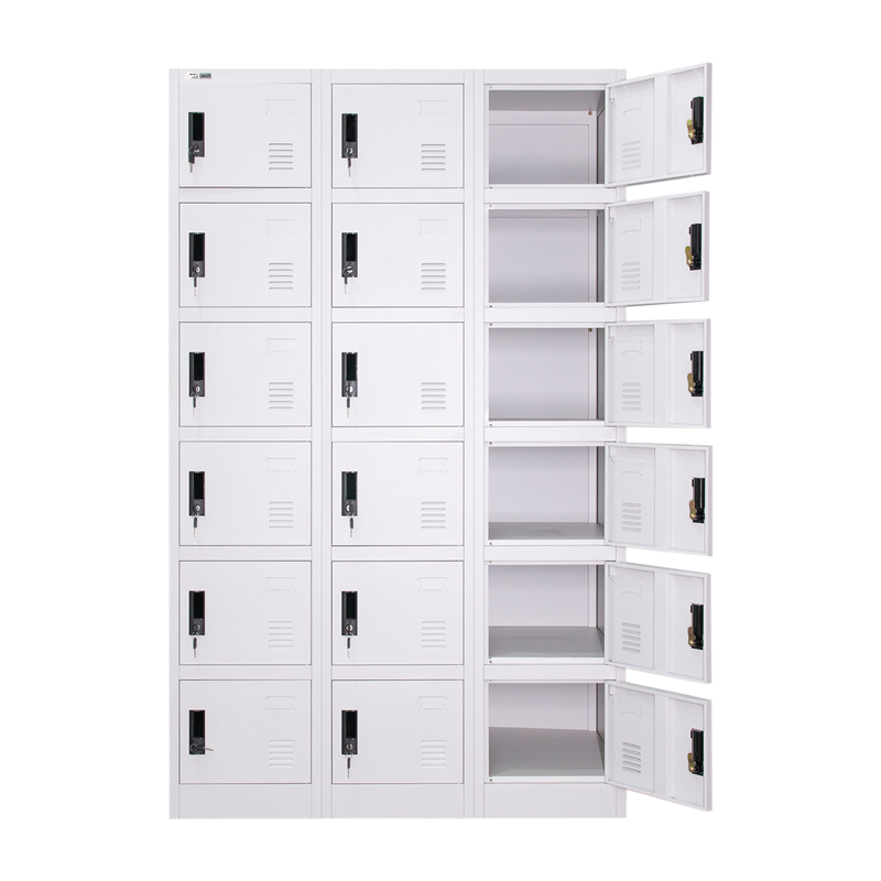 3L-B6 Six Tiers 18 Doors Metal Locker Cabinet