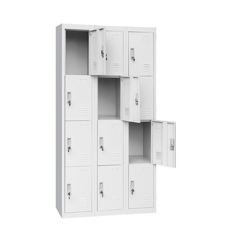 3L-B4 Four Tiers 12 Doors Metal Locker Cabinet