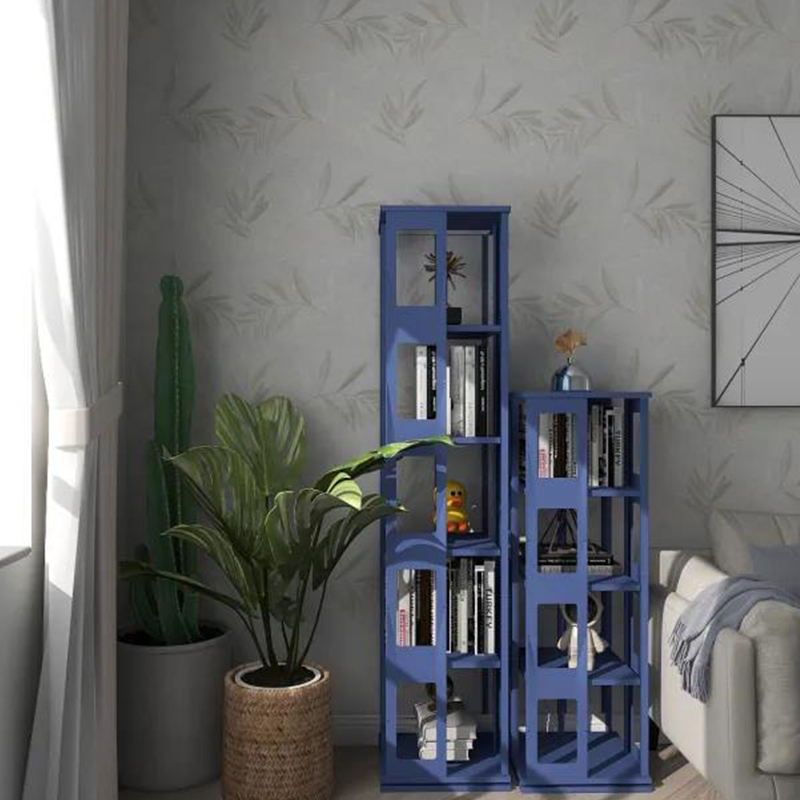 Metal Rotating Bookshelf